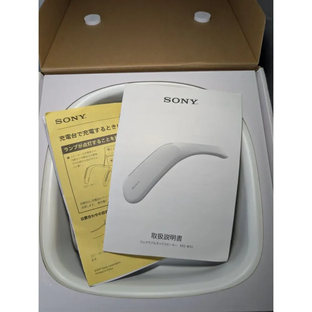 SONY SRS-WS1 Wearable Neck Speaker System Wireless TV Gaming Immersive Sound NIB